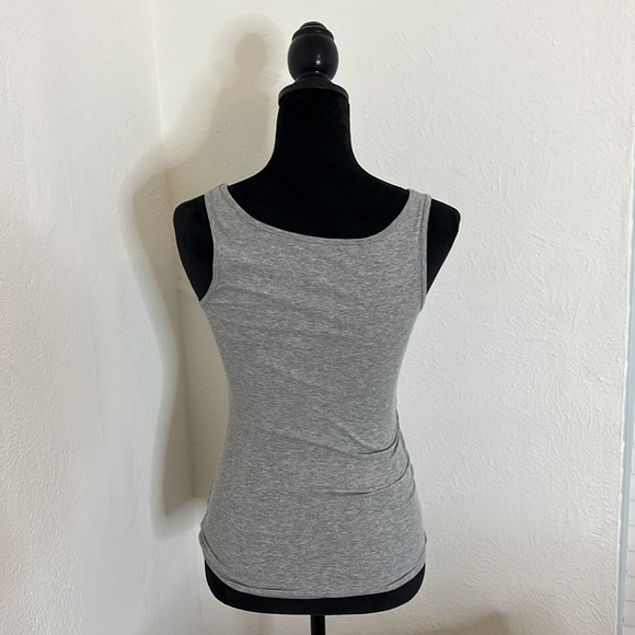 Gap Gray Ribbed Tank Top XS - Picture 2 of 6
